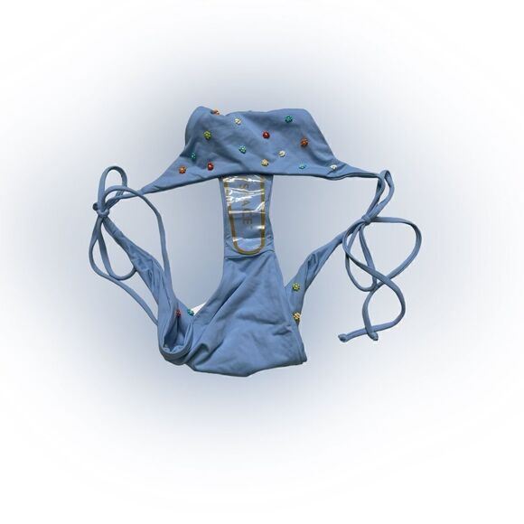L*SPACE Beaded BRITTANY-LENNOX BIKINI BOTTOM Large - Picture 7 of 7